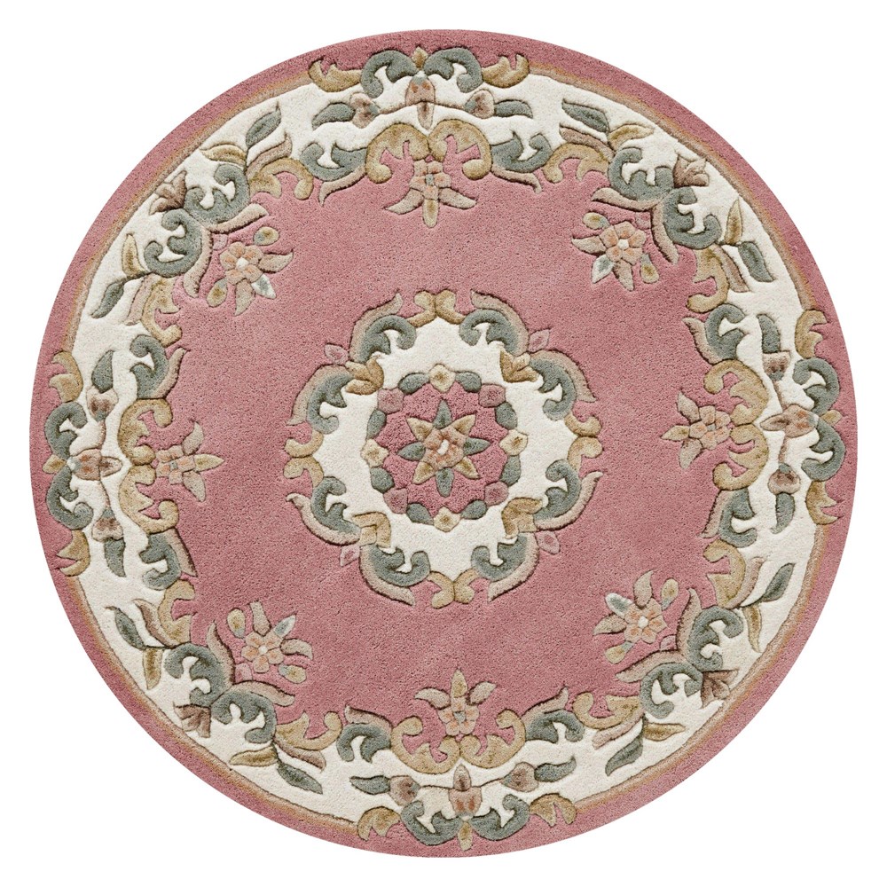 Royal Aubusson Circular rugs in Rose